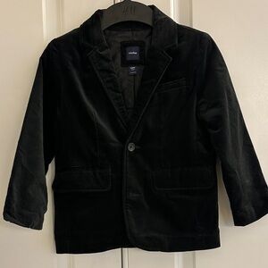 BabyGAP Kids Black Velvet Blazer, size 5 Toddler